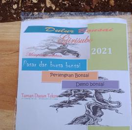 Persiapan Pasar dan Bursa BONSAI di Teken Tileng Girisubo